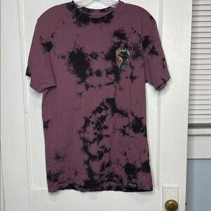Sullen Art Collective Graphic Tee Shirt Purple Black Cosmic Panther Sz M